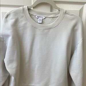 Athleta Cream Crewneck Sweater Timeless Style